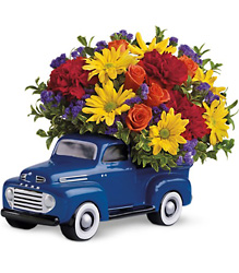  '48 Ford Pickup Bouquet Davenport Florist - Same Day Flower Delivery - Flower Power 